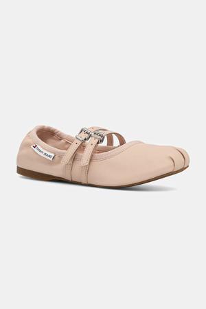 Tommy Jeans baleriny skórzane BALLERINA