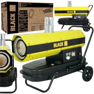 NAGRZEWNICA DMUCHAWA OLEJOWA DIESEL Z KOMINEM 25KW TERMOSTAT LCD 38L BLACK