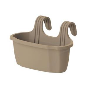 Doniczka balkonowa z uchwytem Nizza M 38 cm 25144 mokka