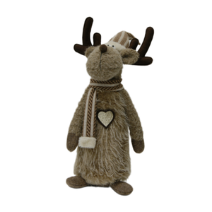 Figura tekstylna renifer stojący wys. 60 cm