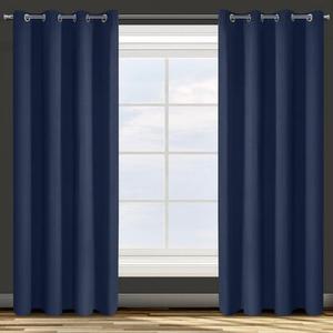 Zasłona PARISA 135 x 250 cm przelotki granatowy