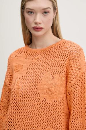 Desigual sweter z domieszką lnu BRUMA