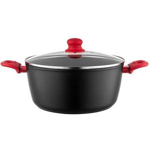 Garnek aluminiowy Mars z pokrywką 28 cm 6,4 l