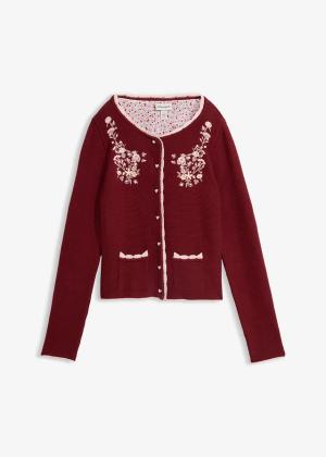 Sweter rozpinany w ludowym stylu