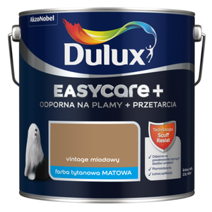 Farba tytanowa Dulux EasyCare+ Plamy+Przetarcia Vintage Miodowy 2,5 l