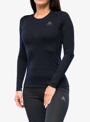 ODLO Koszulka damska BL TOP MERINO 200 czarna (M)