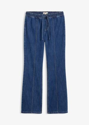 Dżinsy bootcut ze średnim stanem, wygodny pas