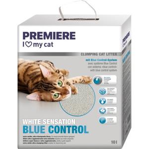 PREMIERE Żwirek dla kotów White Sensation – blue control 10 l