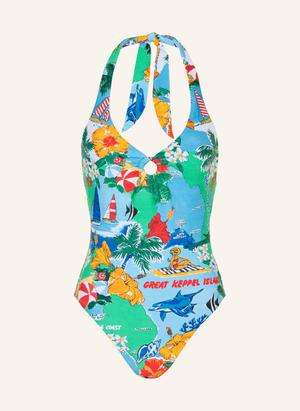 Seafolly Strój Kąpielowy Z Wiązaniem Na Szyi Viva Vacation blau
