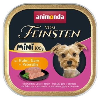 animonda Vom Feinsten karma mokra dla psa, Adult, Mini 32x100 g Kurczak i gęś