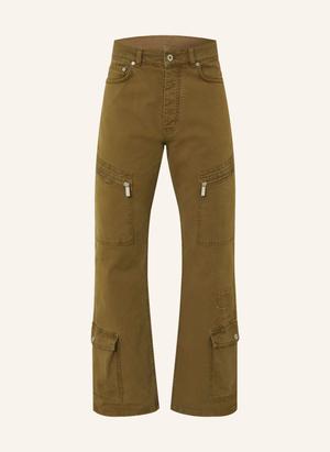 Off-White Spodnie Cargo Gothic Regular Fit braun