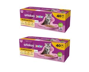 WHISKAS karma mokra dla kociąt saszetki w galarecie drobiowa uczta 85gx80