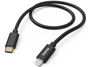 Kabel HAMA Ładujący/data Fabric USB-C - Lightning 1.5m Czarny