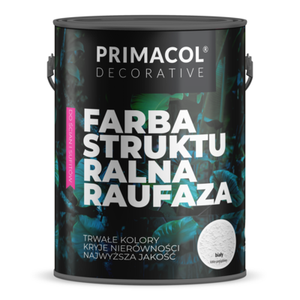 Farba strukturalna Raufaza biały 10 l Primacol Decorative