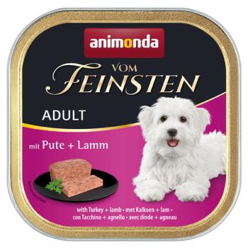 animonda Vom Feinsten mokra karma dla psa, Adult, Indyk z jagnięciną 22x150 g