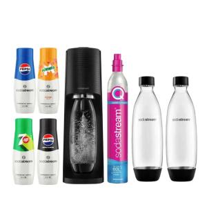Saturator do wody SODASTREAM TERRA + 2 butelki, CO2, syropy 4x 440ml