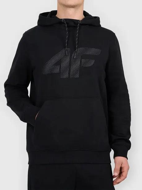 BLUZA MĘSKA DRESOWA 4F Z KAPTUREM Z NADRUKIEM S M2548 SS26