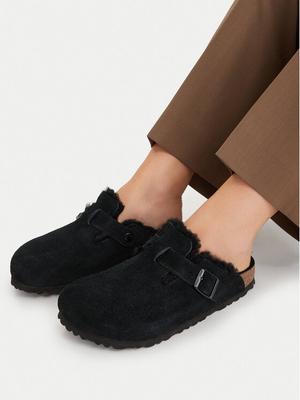 Birkenstock Kapcie Boston Vl/Shearling 0259883 Czarny