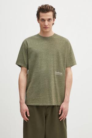 Barbour t-shirt Barbour Calton Linen Blend OS Fit T-Shirt