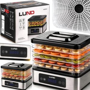 SUSZARKA SPOŻYWCZA LUND 400 W 5 TAC DO GRZYBÓW OWOCÓW WARZYW REGULACJA TEMP