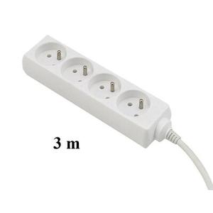 Przedłużacz listwowy 3 m 4 gniazdowy z uziemieniem EPS-403