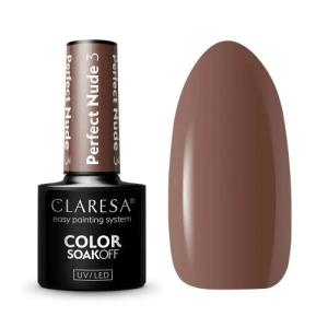 Claresa Lakier hybrydowy Perfect Nude 3 - 5g Brązo