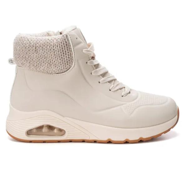 Buty Damskie Sportowe Ocieplane Sneakersy Zimowe Wygodne Lekkie Beżowe 38