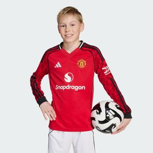 Koszulka Manchester United 25/26 Long Sleeve Home Kids