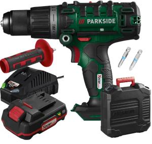 PARKSIDE Wiertarka wkrętarka akumulatorowa z udarem + aku 2ah + ładowarka