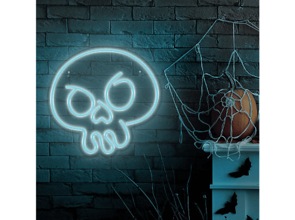 Neon FOREVER TF1 Plexi Led Czaszka Graffiti Turkus + USB FPNE15
