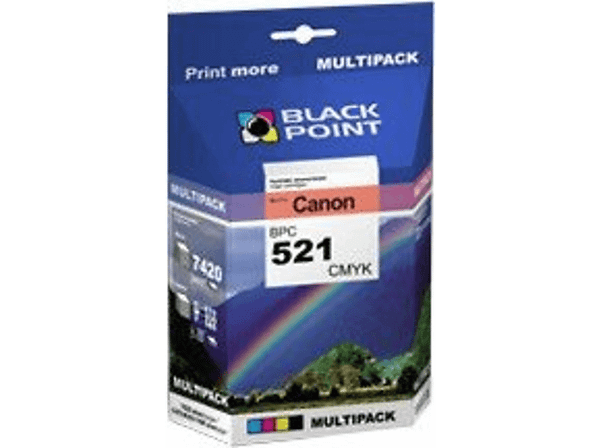 Tusz BLACK POINT BPC521CMYK Zamiennik Canon CLI-521