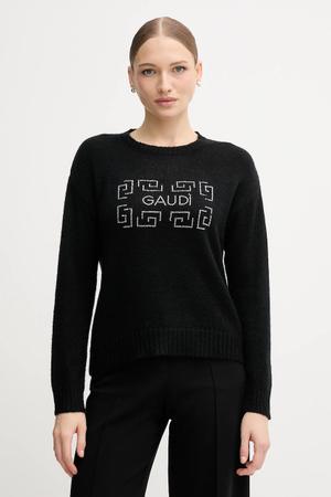 Gaudi sweter z dodatkiem wełny