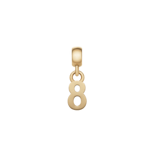 Daniel Wellington DW Charm Number 8 Gold