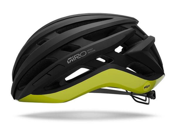 Kask szosowy GIRO AGILIS MIPS matte black/gloss hi viz yellow (59-63)