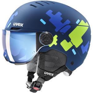 UVEX Kask rocket junior visor granatowy (51-55)