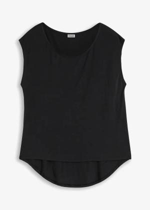 T-shirt z miękkiej mieszanki wiskozy