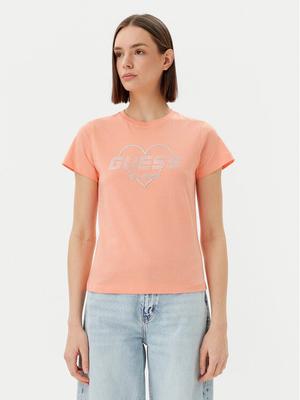 Guess T-Shirt V5GI10 K9RM1 Pomarańczowy Regular Fit