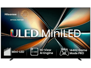 PRODUKT PO EKSPOZYCJI - Telewizor ULED Mini LED HISENSE 85U7Q 85" 4K 144Hz VIDAA Smart OS Hi-View AI Engine Czarny
