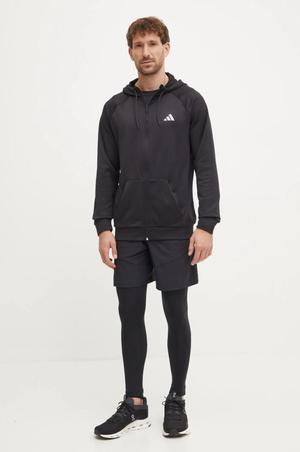 ADIDAS bluza dresowa męska na zamek z kapturem IM7489 czarna (S)