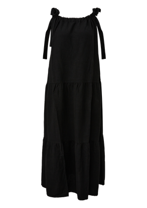 Lniana sukienka maxi
