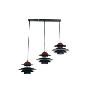 Lampa wisząca Scandi 3 black E27 czarny