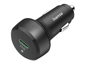 Ładowarka samochodowa HAMA Power Delivery (PD)/Qualcomm 25W Czarny