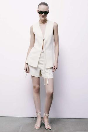Szorty tailoring z lnu