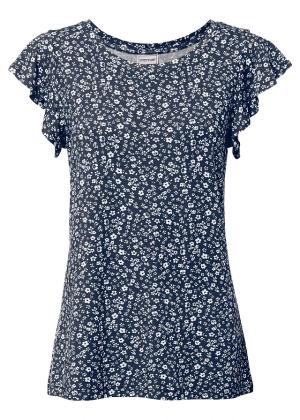 Shirt z rękawami z falbanami