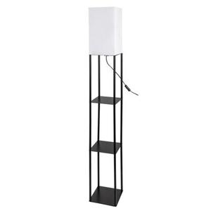 Lampa podłogowa Bronn z półkami 150 cm E27 1x MAX 40W czarny RABALUX