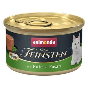 animonda vom Feinsten mokra karma dla dorosłych kotów Indyk i bażant 12x85 g