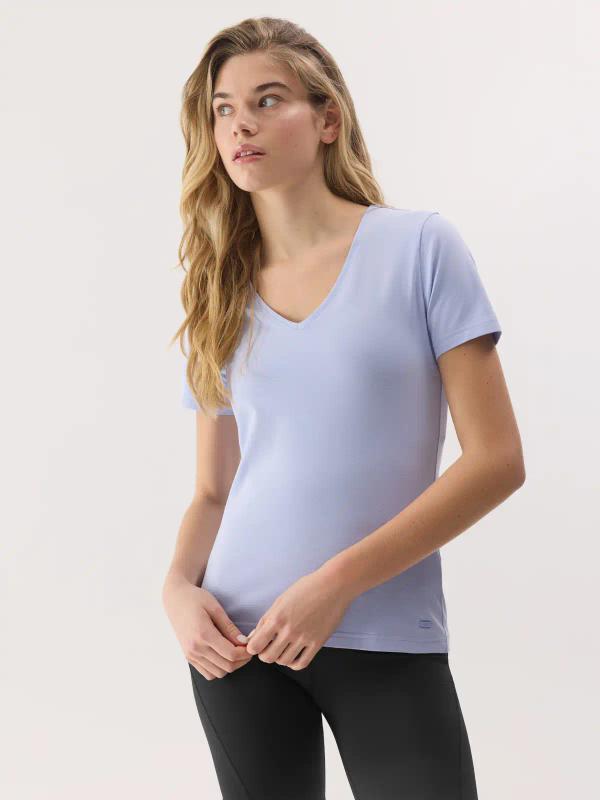 4F koszulka damska t-shirt sportowy fitness bawełniany F1359 fioletowy (XS)