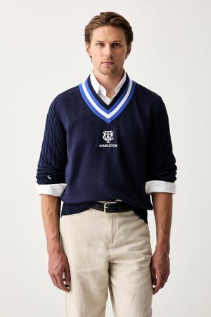Polo Ralph Lauren sweter męski bawełniany Wimbledon