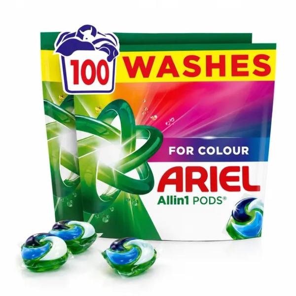 Ariel All-in-1 PODS Color Kapsułki Do Prania Tkanin Kolorowych 100 Prań