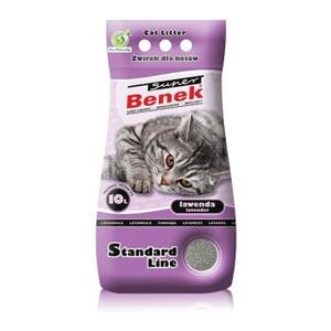 Benek Super Standard Lawenda żwirek dla kota 10 l